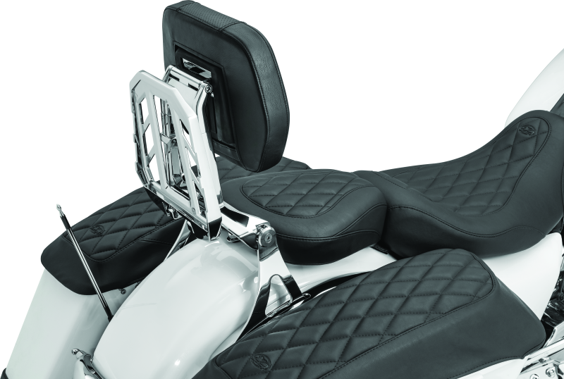 KUR5746-Kuryakyn Neo Driver & Passenger Backrest Chrome-Seats-Kuryakyn