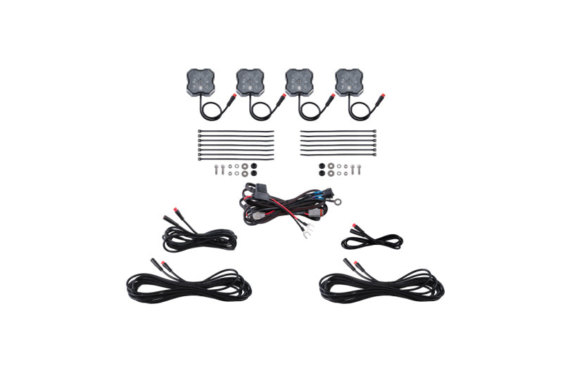 DIODD7740-Diode Dyanmics RGBW Rock Light Installer Kit (4-pack)-Light Accessories and Wiring-Diode Dynamics