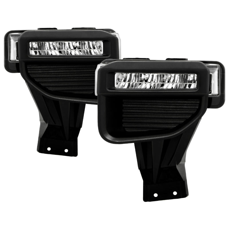 SPY9051135-Spyder 20-22 Ford F250/F350 Super Duty OEM Full LED Fog Lights W/ Switch - Clear-Fog Lights-SPYDER