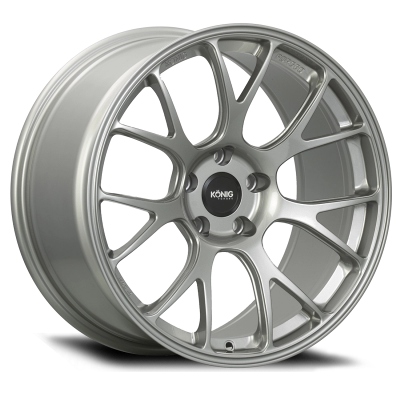 KNGF1MN851435S-Konig Forged F1M 18X9.5 5X114.3 ET35 Ash Silver Knurled Bead-Wheels - Forged-Konig