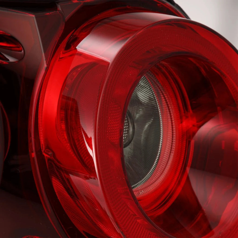 AlphaRex NOVA-Series prismatic LED tail lights in red smoke for the 2009-2025 Nissan GT-R
