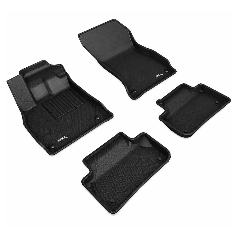 3D MAXpider Kagu black full-set floor mats for 2018-2025 Audi Q5 and SQ5
