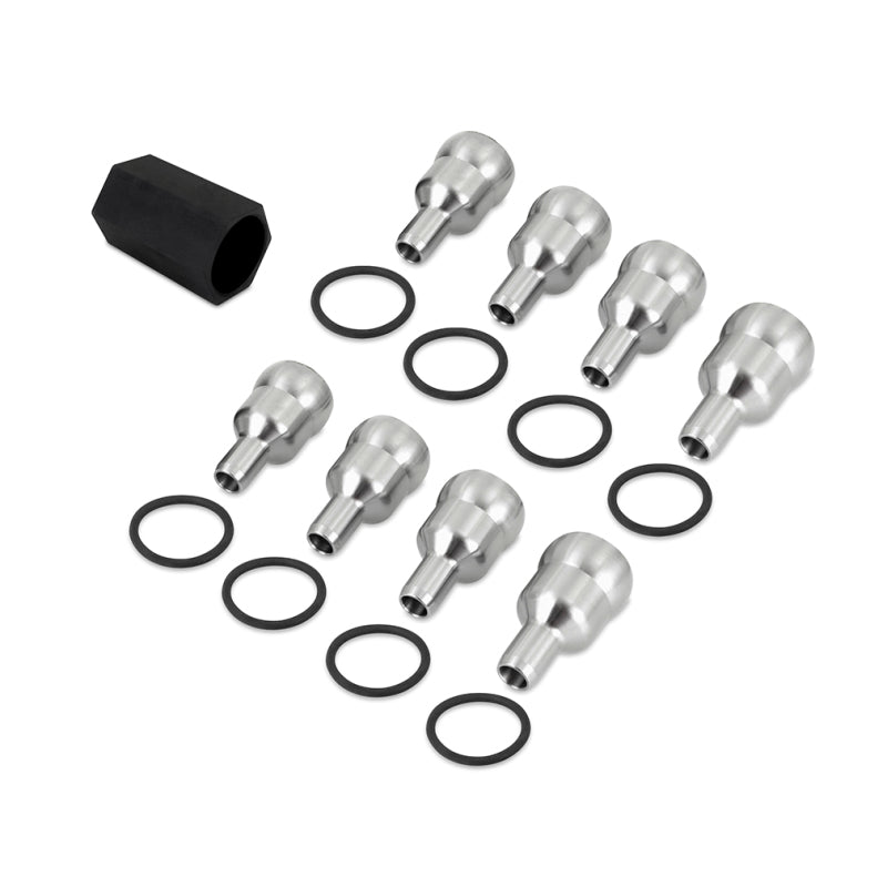 MISMMOR-F2D-03-Mishimoto 04.5-07 Ford 6.0L High Pressure Oil Rail Ball Tubes-Oil Line Kits-Mishimoto