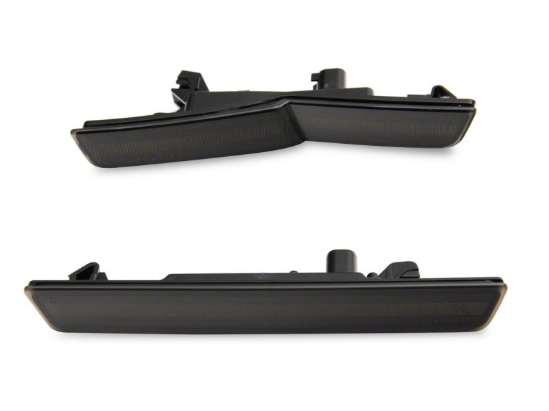 RAXCH15223-Raxiom 18-23 Dodge Challenger Widebody Axial Series LED Side Marker Lights Front and Rear- Smoked-Sidemarkers & Indicators-Raxiom