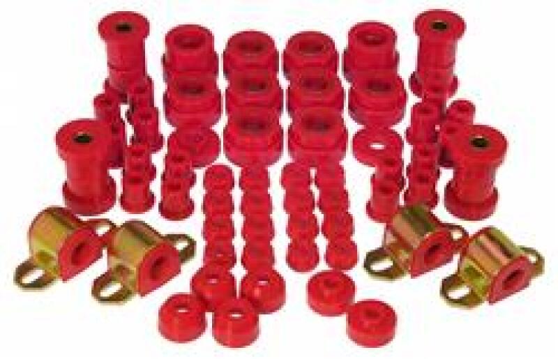 PRO1-2003-Prothane 80-86 Jeep CJ5/7 Total Kit - Red-Bushings - Full Vehicle Kits-Prothane
