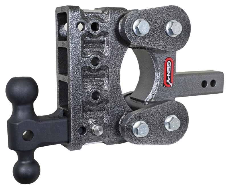 GENGH-1214-Gen-Y The Boss Torsion-Flex 2in Shank 5in Drop 1700lb TW 16K Hitch w/GH-051 Dual-Ball-Hitch Receivers-GEN-Y Hitch