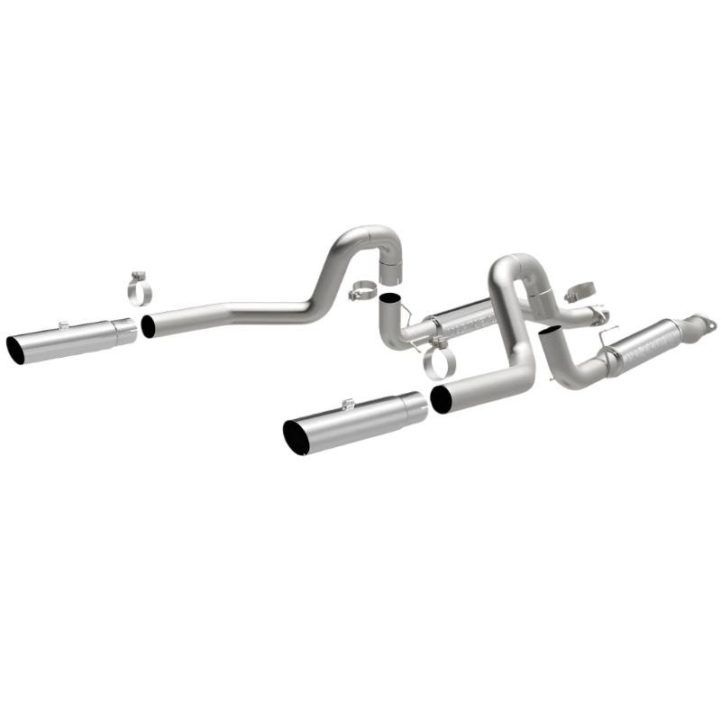 MAG16394-MagnaFlow 99-04 Mustang Mach 1 V8 4.6L Dual Split Rear Exit Stainless Cat-Back Performance Exhaust-Catback-Magnaflow