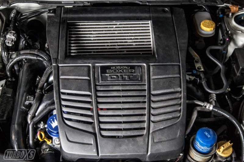 Turbo XS 15-16 Subaru WRX Billet Aluminum Vacuum Pump Cover - Blue-Engine Covers-Turbo XS