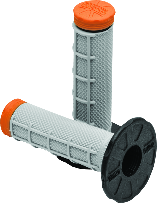 PTR024864-ProTaper Tri Density MX 1/2 Waffle Grips - Orange-Grips-ProTaper