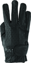 Load image into Gallery viewer, RIV094503-River Road Tucson Leather Perforated Gloves Black Womens - Large-Gloves-River Road