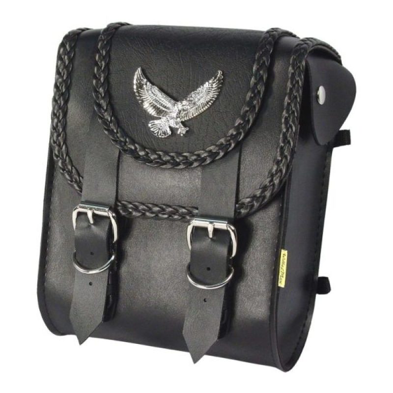 WAM58411-00-Willie & Max Universal Black Magic Sissy Bar Bag (8 inches L x 10 inches H x 4.5 inches W) - Black-Bags - Bike Bags-Willie & Max