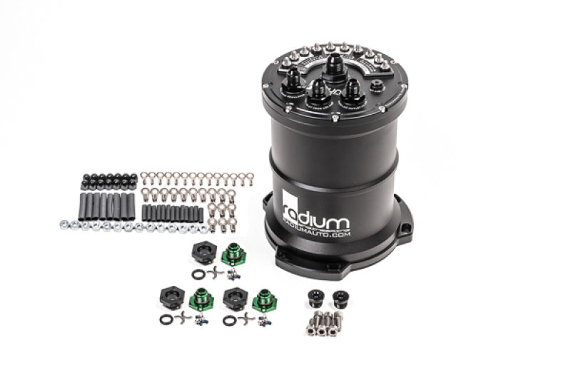 RAD20-1441-Radium Multi-Pump Fuel Surge Tank Fits Bosch BR540 / Deatschwerks DW400 (Pumps Not Included)-Surge Tanks-Radium Engineering