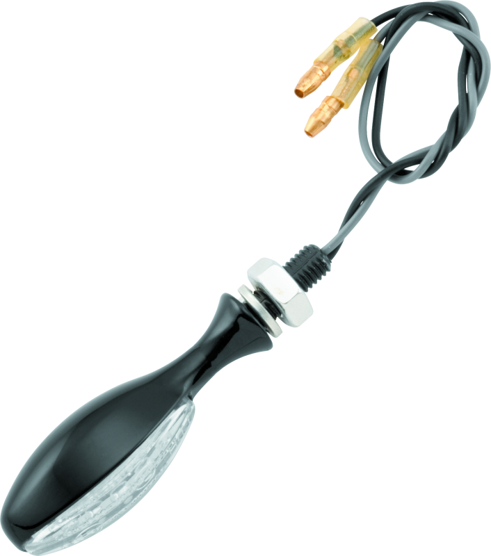 BKM266219-BikeMaster LED Torpedo Pair - Black-Sidemarkers & Indicators-Bike Master