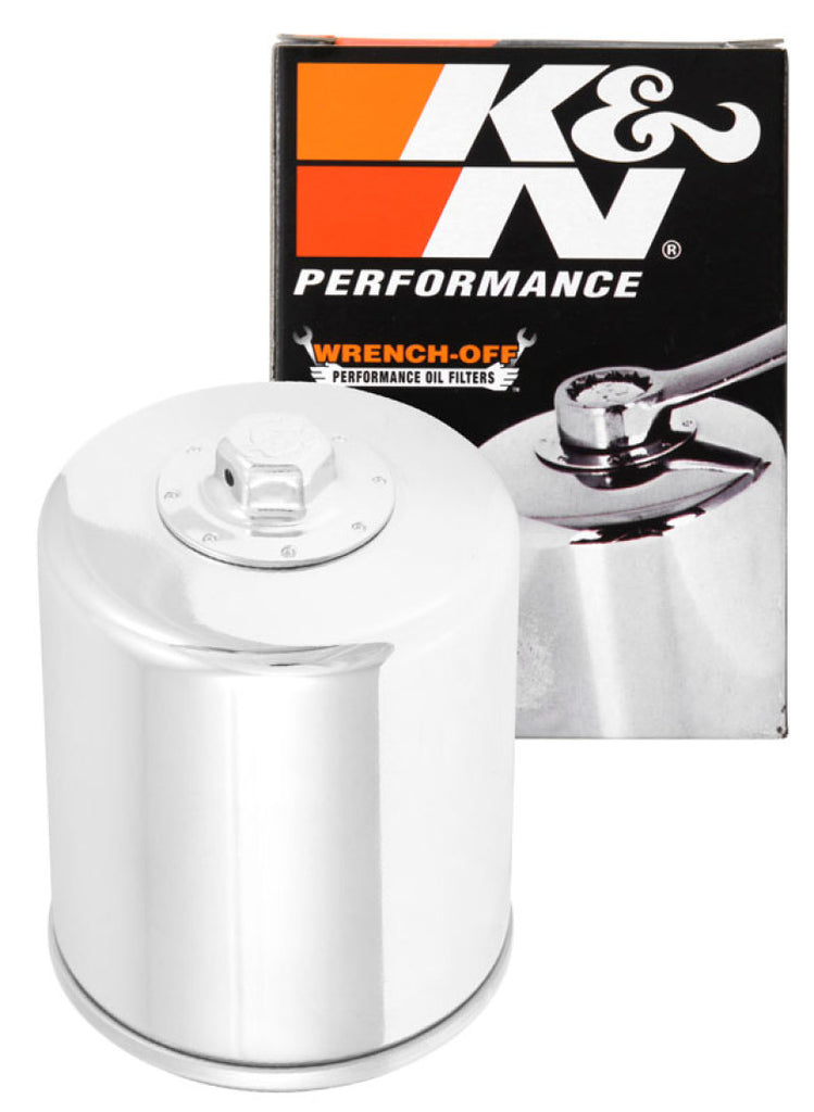 KNNKN-174C-K&N Oil Filter 02-10 Harley Davidson VRSC 3in OD x 3.844in Height-Oil Filters-K&N Engineering