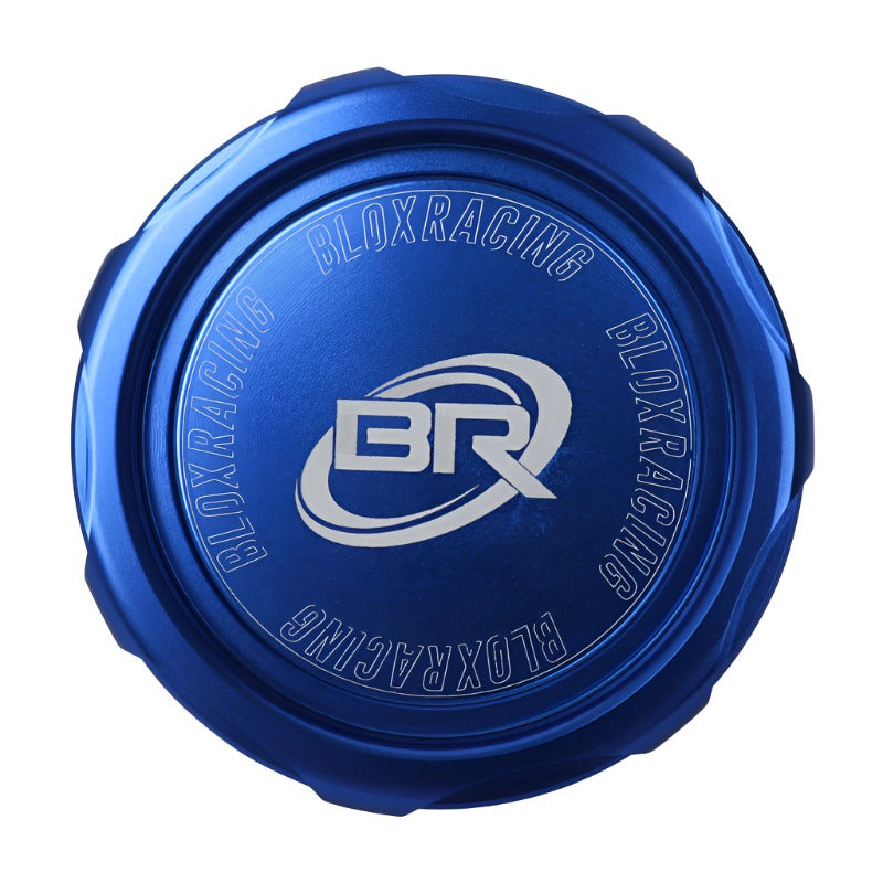 BLOX Racing Billet Honda Oil Cap - Blue-Oil Caps-BLOX Racing