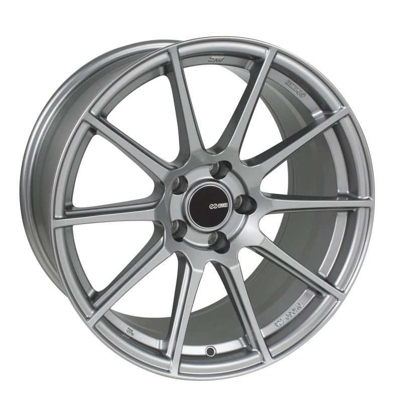 ENK499-880-4445GR-Enkei TS10 18x8 5x112 45mm Offset 72.6mm Bore Grey Wheel-Wheels - Cast-Enkei