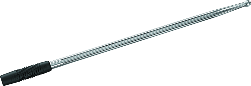 KUR863-Kuryakyn Billet Antenna Round/Grooved Chrome-Antennas-Kuryakyn