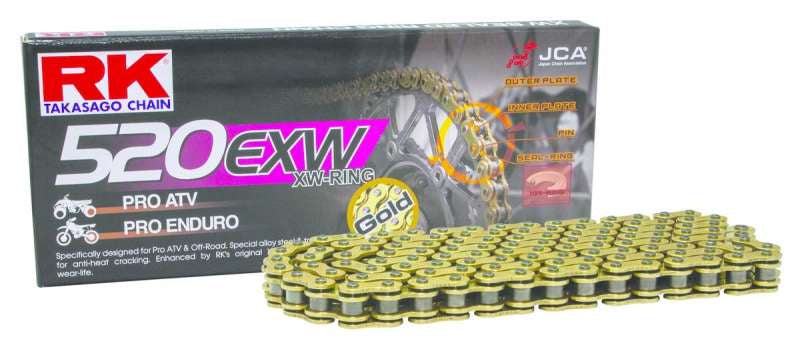 RKCGB520EXW-100-RK Chain GB520EXW-100L XW-Ring - Gold-Chains-RK Chain
