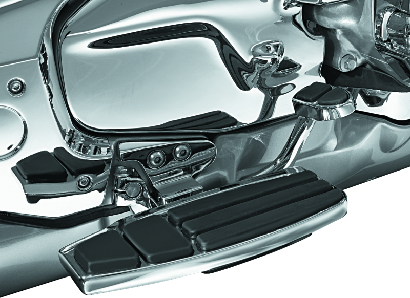 KUR4038-Kuryakyn Driver Floorboard Kit 01-17 GL1800 Chrome-Footpegs-Kuryakyn