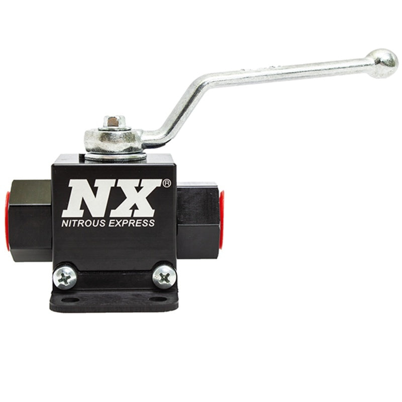 Nitrous Express Lightweight Billet In-Line Valve 1.5in I.D (Without Fittings)-Nitrous Bottle Accessories-Nitrous Express