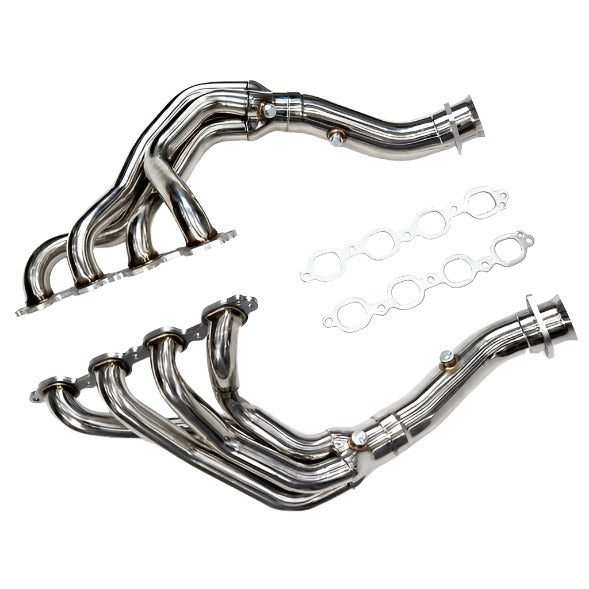 1 7/8" x 3" Long Tube Header & 3" Double Helix X-Pipe Combo For 2014-2019 C7 Corvette - Black Ops Auto Works
