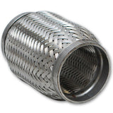 Vibrant SS Flex Coupling with Inner Braid Liner 1.75in inlet/outlet x 4in flex length