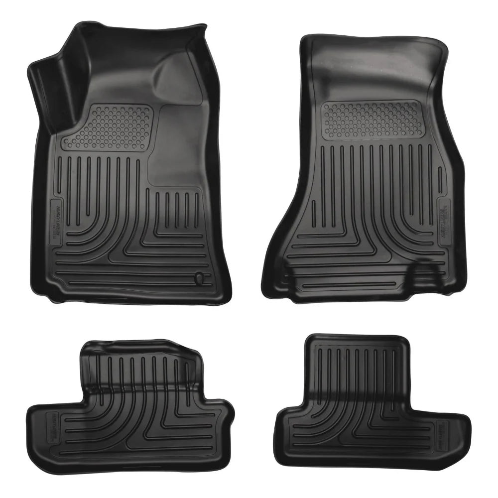 Husky Liners 08-12 Dodge Challenger WeatherBeater Combo Black Floor Liners - Husky Liners HSL98021