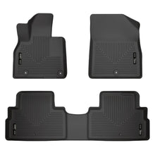 Load image into Gallery viewer, Husky Liners 2020 Kia Telluride Weatherbeater Black Front &amp; 2nd Seat Floor Liners - Husky Liners HSL95691