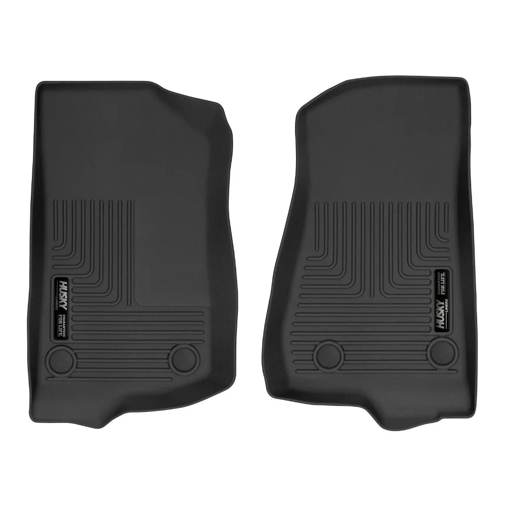 Husky Liners 19-24 Jeep Wrangler JL/JLU X-Act Contour Black Front Floor Liners - Husky Liners HSL54531