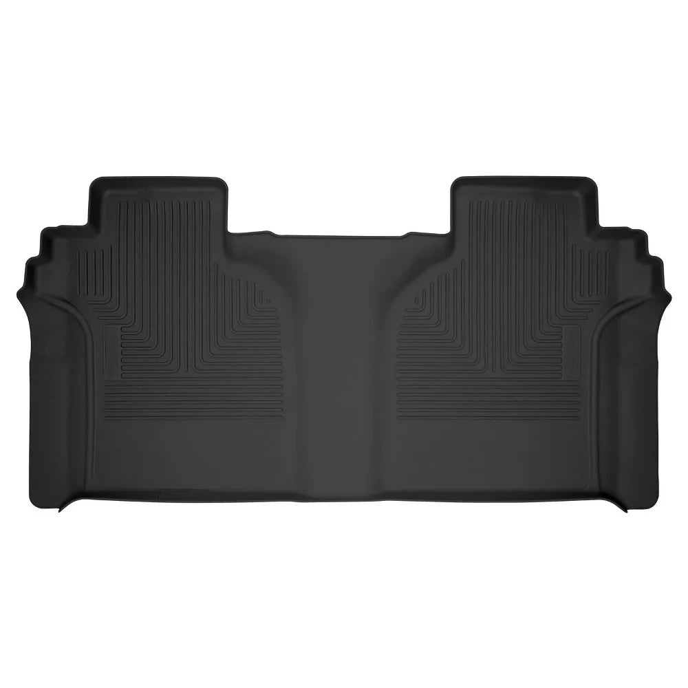 Husky Liners 19-23 Chevy Silverado 1500 CC X-Act Contour Black 2nd Seat Floor Liners (Full Coverage) - Husky Liners HSL54201
