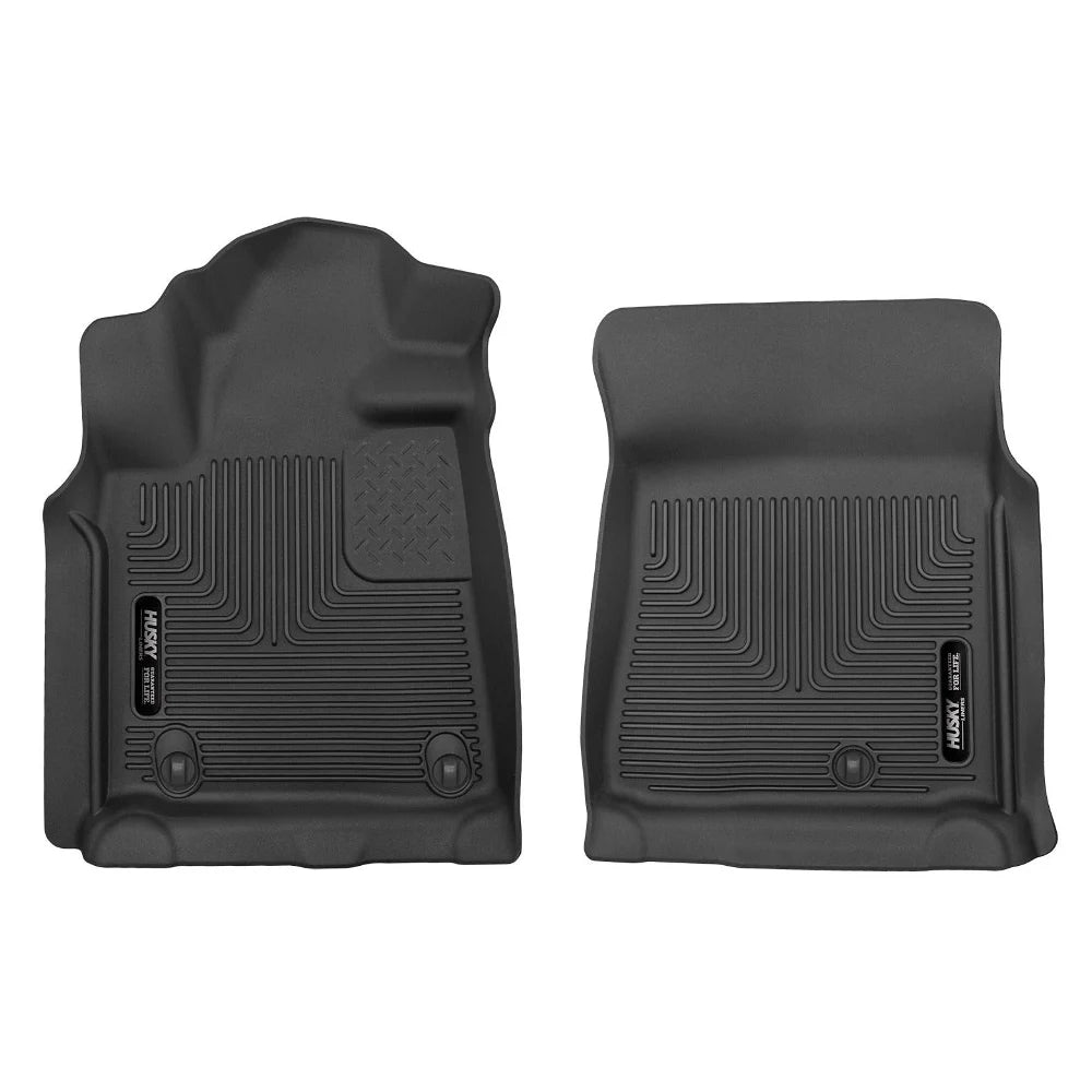 Husky Liners 07-11 Toyota Tundra Pickup(Crew / Ext / Std Cab) X-Act Contour Black Front Floor Liners - Husky Liners HSL53731
