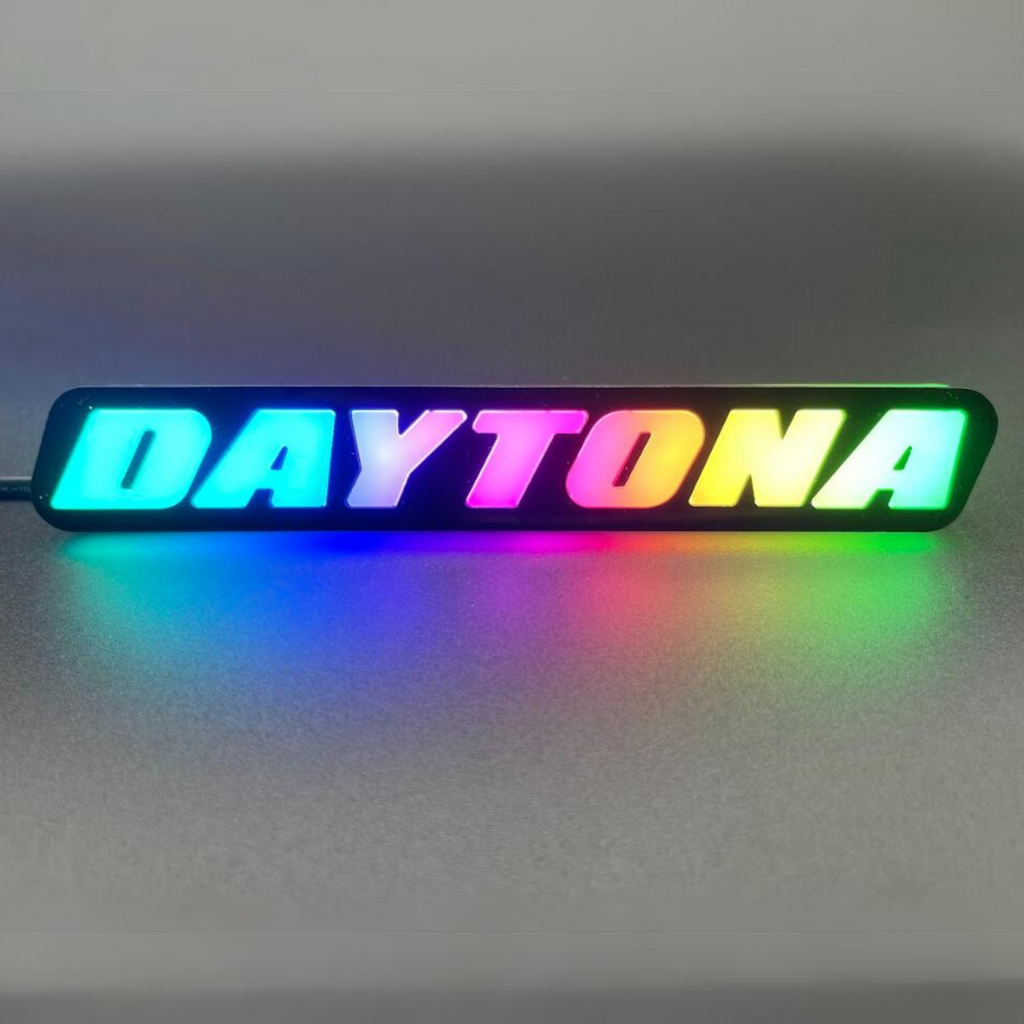 -Daytona LED Badge: (Multicolor)-Illuminated LED Emblems-RGB Halo Kits