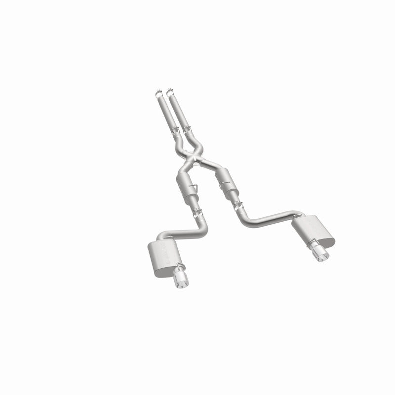MagnaFlow 11-12 Dodge Charger SRT-8 Hemi Dual Split Rear Exit Stainless Cat-Back Performance Exhaust-Catback-Magnaflow