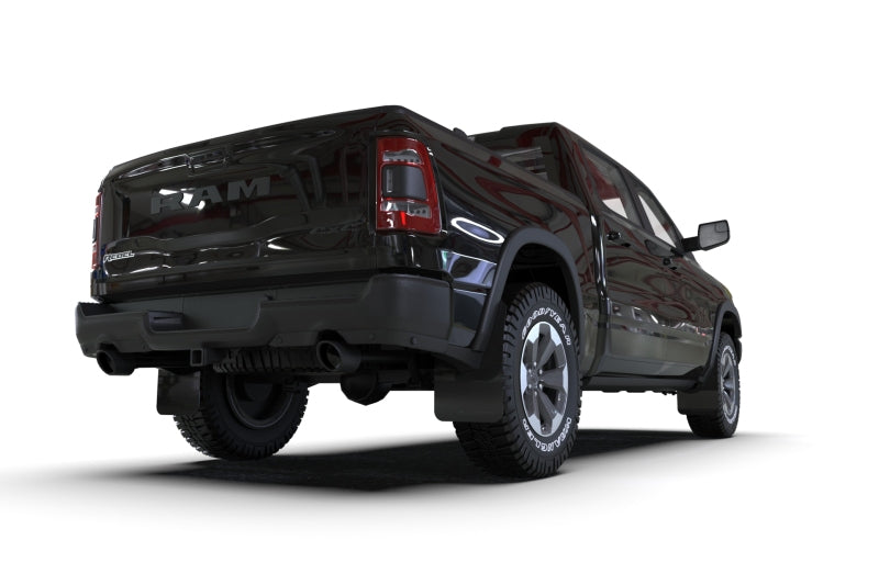 RALMF98-UR-BLK-RD-Rally Armor 19-24 Dodge Ram 1500 Rebel Black UR Mud Flap w/Red Logo-Mud Flaps-Rally Armor