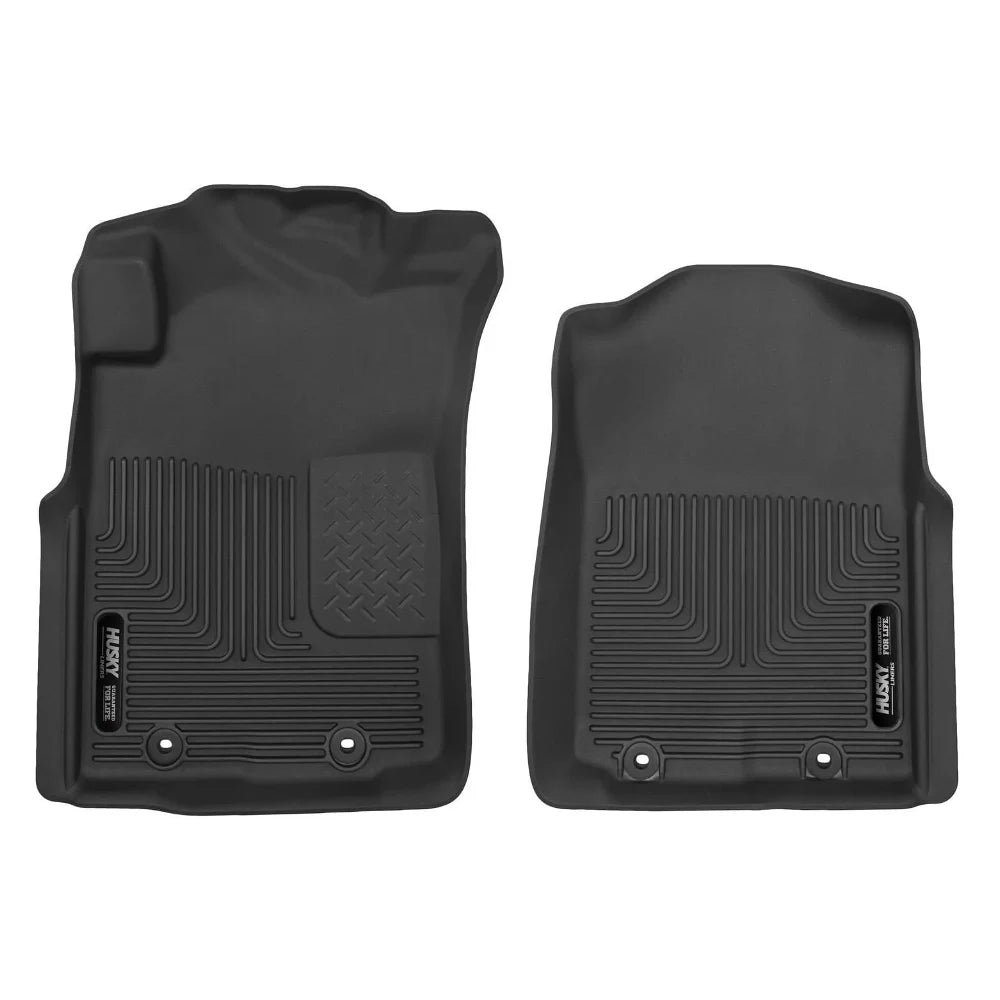 Husky Liners 12-14 Toyota Tacoma Pickup(Crew / Ext / Std Cab) X-Act Contour Black Front Floor Liners - Husky Liners HSL53701