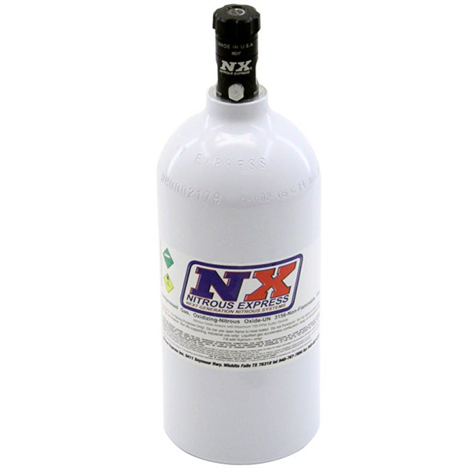 -Nitrous Express 2.5lb Bottle w/Motorcycle Valve (4.38 Dia x 12.37 Tall)-Nitrous Bottles-Nitrous Express