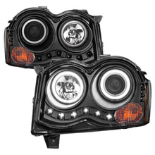 Load image into Gallery viewer, ANZ111213-ANZO 2008-2010 Jeep Grand Cherokee Projector Headlights w/ Halo Black (CCFL)-Headlights-ANZO