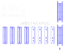 Load image into Gallery viewer, King Subaru FA20/Toyota 4U-GSE (Size .026) pMaxKote Performance Main Bearing Set-Bearings-King Engine Bearings
