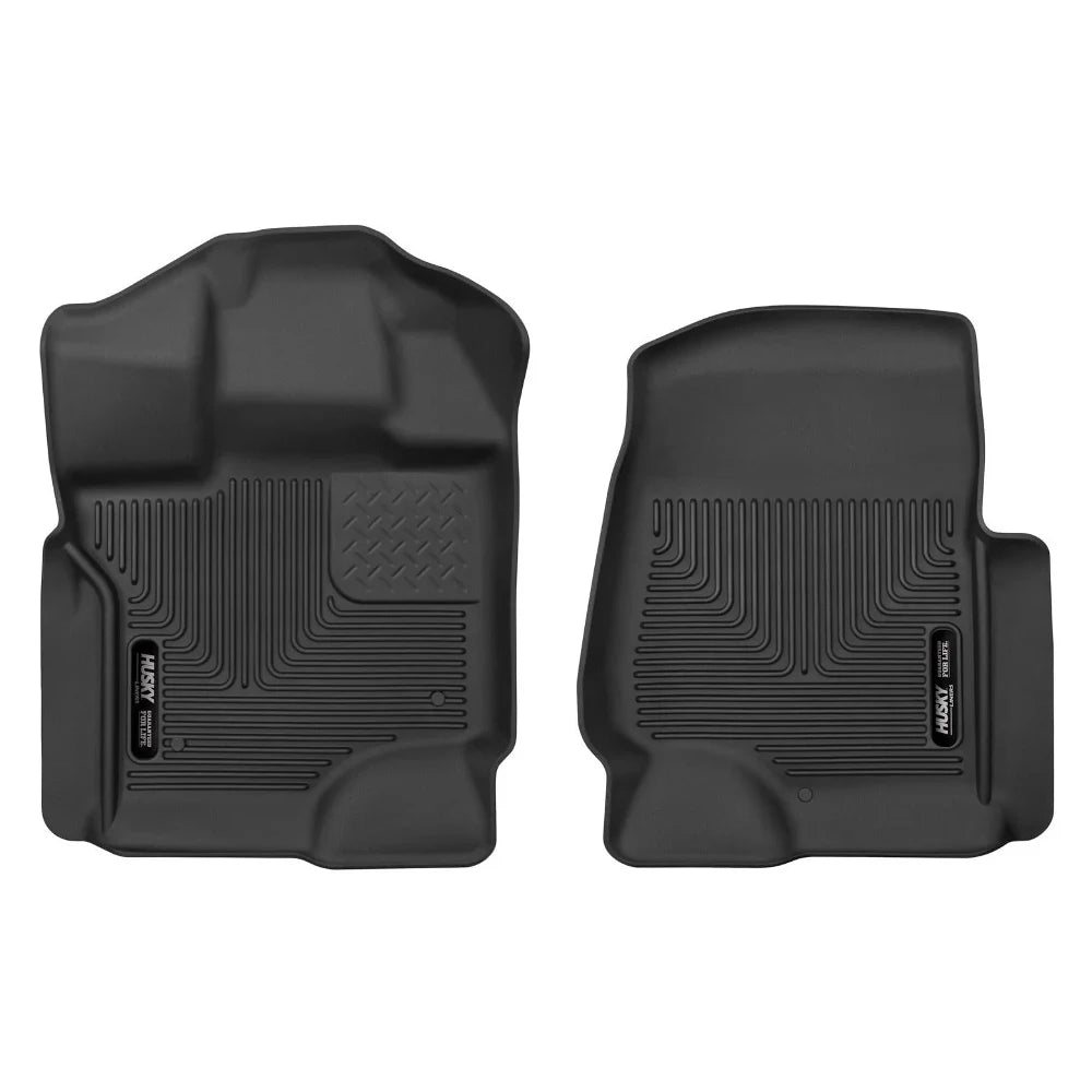 Husky Liners 15-23 Ford F-150 S.Crew/S.Cab X-Act Contour Black Front Seat Floor Liners - Husky Liners HSL53341