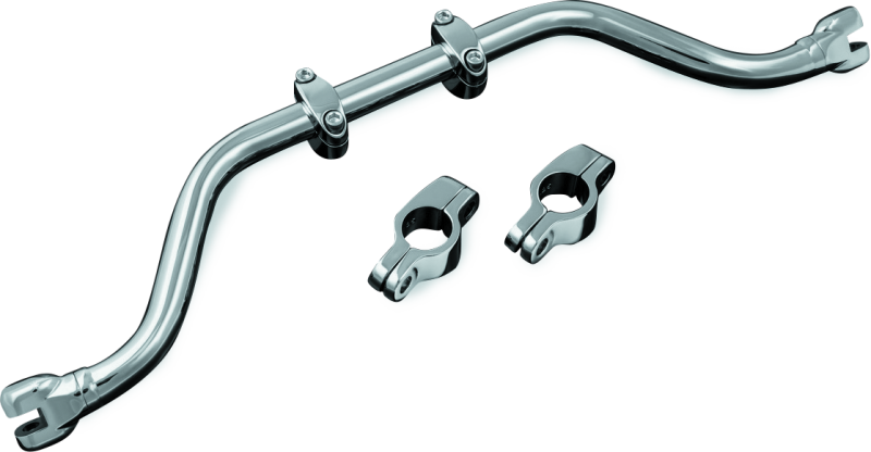 KUR7502-Kuryakyn Adjustable Mustache Bar For 86-17 Softail Chrome-Handlebars-Kuryakyn