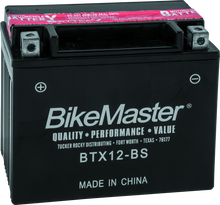Load image into Gallery viewer, BKM781350-BikeMaster BTX12-BS Battery-Batteries-Bike Master