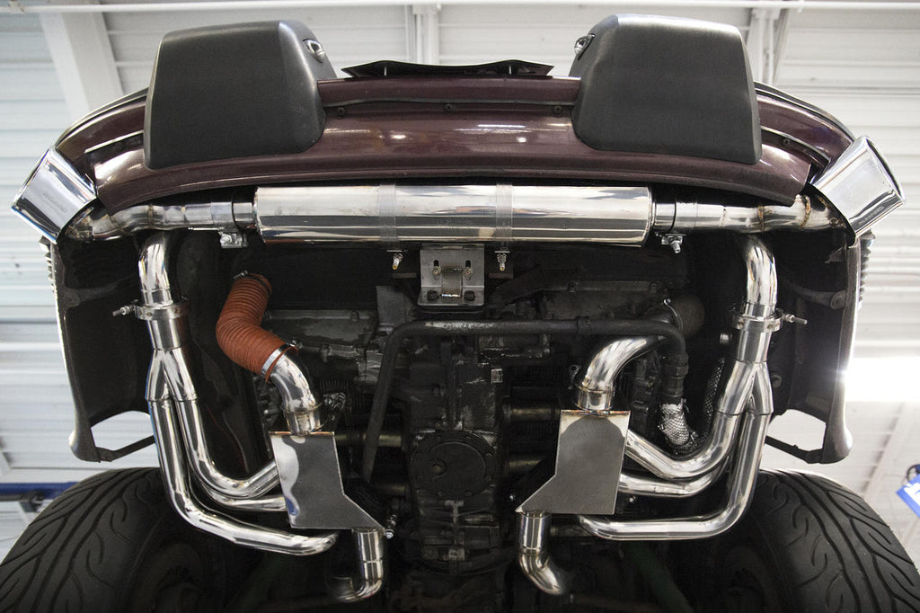 FS.POR.911.RSRWHT30-Fabspeed Porsche 911 Carrera RSR Header Muffler Kit (1976-1989)-Fabspeed Motorsport