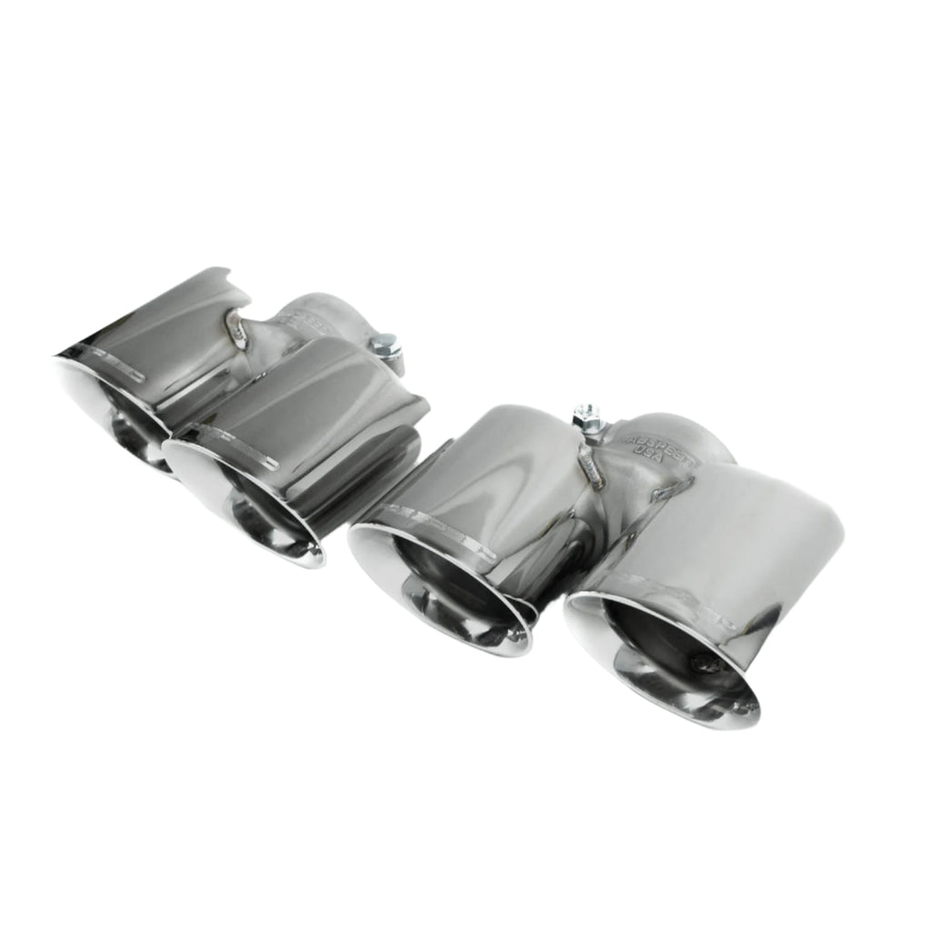 FS.POR.9972T.QDTP-Fabspeed Porsche 997.2 Turbo / Turbo S Deluxe Quad Style Tips (2010-2012)-Fabspeed Motorsport