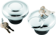 Load image into Gallery viewer, BKC482703-Bikers Choice L96-20 Chrome Lockable Gas Cap Vented-Fuel Lines-Bikers Choice
