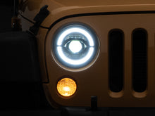 Load image into Gallery viewer, RAXJ132813-Raxiom 07-18 Jeep Wrangler JK Axial Series LED Headlights- Black Housing (Clear Lens)-Headlights-Raxiom