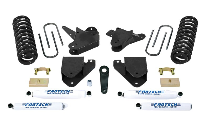 FABK2097-Fabtech 99-00 Ford F250/350 2WD w/Gas & 6.0L Diesel 6in Basic Sys w/Perf Shks-Lift Kits-Fabtech