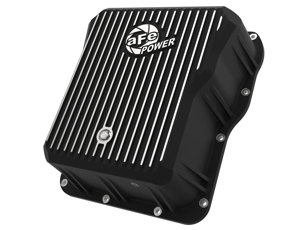 aFe aFe Power Cover Trans Pan Machined Trans Pan GM Diesel Trucks 01-12 V8-6.6L Machined