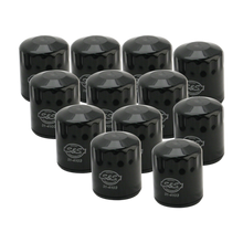 Load image into Gallery viewer, S&amp;S Cycle 99-18 BT/2017+ M8/X-Wedge Black Oil Filter - 12 Pack-Oil Filters-S&amp;S Cycle