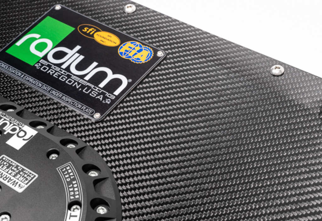 Radium Engineering Carbon Fiber Fuel Cell Lid - 10/14 Gallon