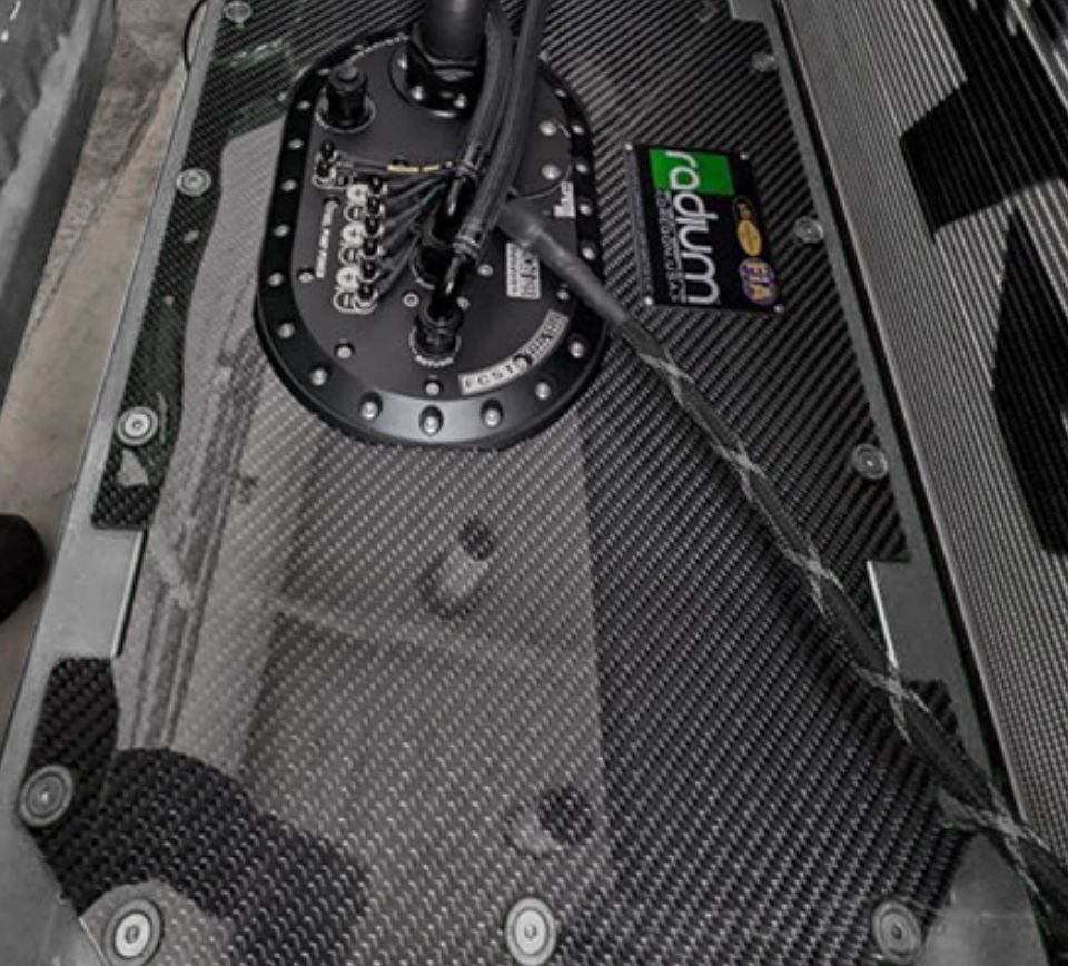 Radium Engineering Carbon Fiber Fuel Cell Lid - 10/14 Gallon